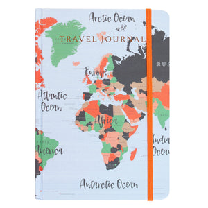 A5 Map Print Travel Journal