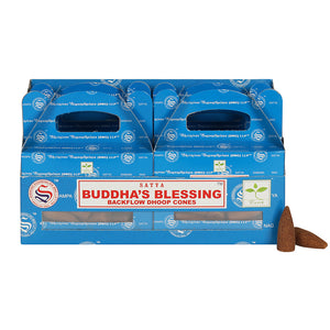 Box of 6 Buddha's Blessing Backflow Dhoop Cones by Satya