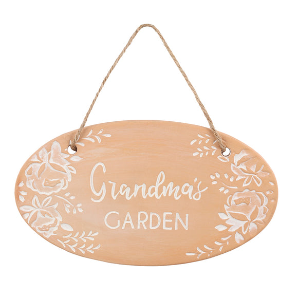 Grandma's Garden Terracotta Plaque