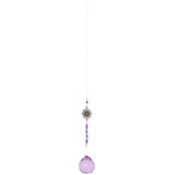 Purple Hanging Lotus Crystal