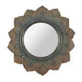 Bronze Lotus Flower Chakra Wall Mirror