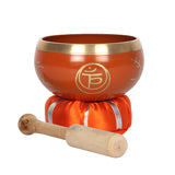 Orange Sacral Chakra Brass Singing Bowl