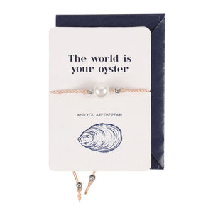 The World Is Your Oyster Bracelet Card