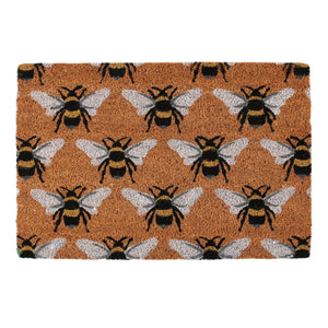 Bee Print Natural Doormat