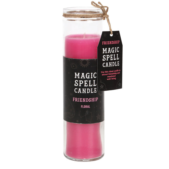 Floral 'Friendship' Spell Tube Candle