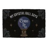 Crystal Ball Black Doormat