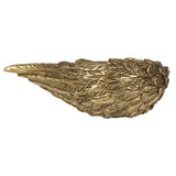 Gold Single Lowered Angel Wing Candle Holder