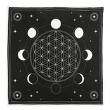 Moon Phase Crystal Grid Altar Cloth