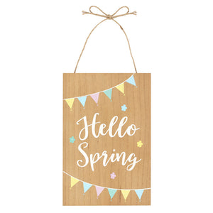 Hello Spring Hanging Sign