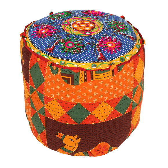 Indian Fabric Recycled Stool