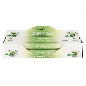 6 Packs of Elements Green Tea Incense Sticks