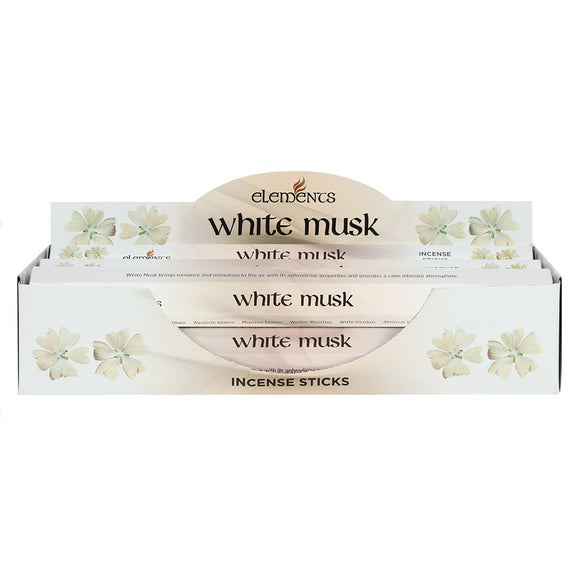 6 Packs of Elements White Musk Incense Sticks