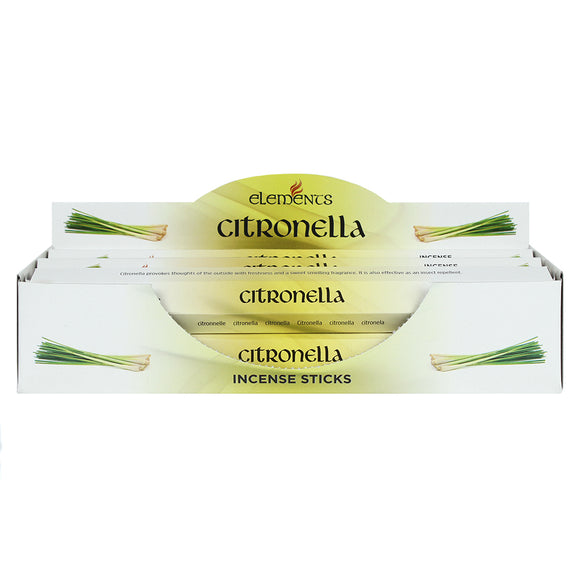 6 Packs of Elements Citronella Incense Sticks