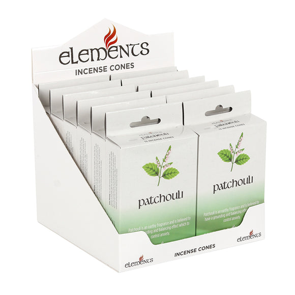 12 Packs of Elements Patchouli Incense Cones