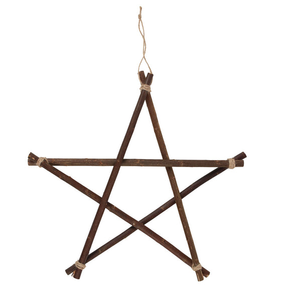 40cm Willow Branch Pentagram