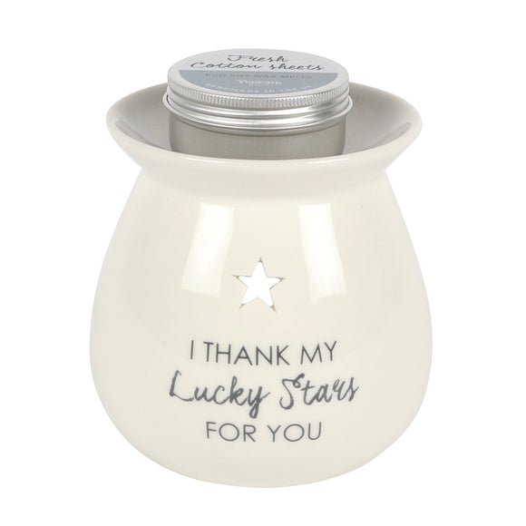 Lucky Stars Wax Melt Burner Gift Set