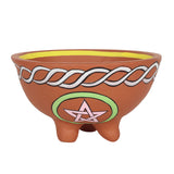 13cm Terracotta Pentacle Smudge Bowl