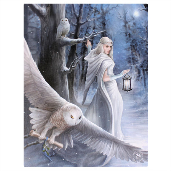 19x25cml Midnight Messenger Canvas Plaque by Anne Stokes