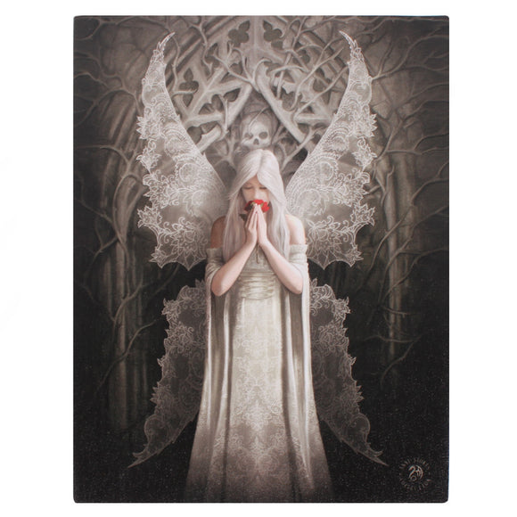 19x25cm Only Love Remains Canvas Plaque by Anne Stokes