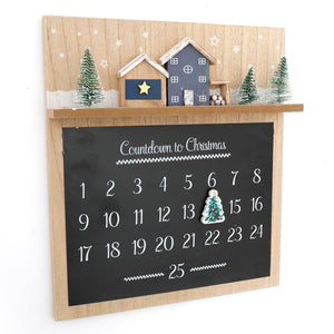 Fir Tree Christmas Countdown Calendar Plaque